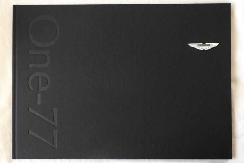 Aston Martin One-77 Owner Book - extremely rare