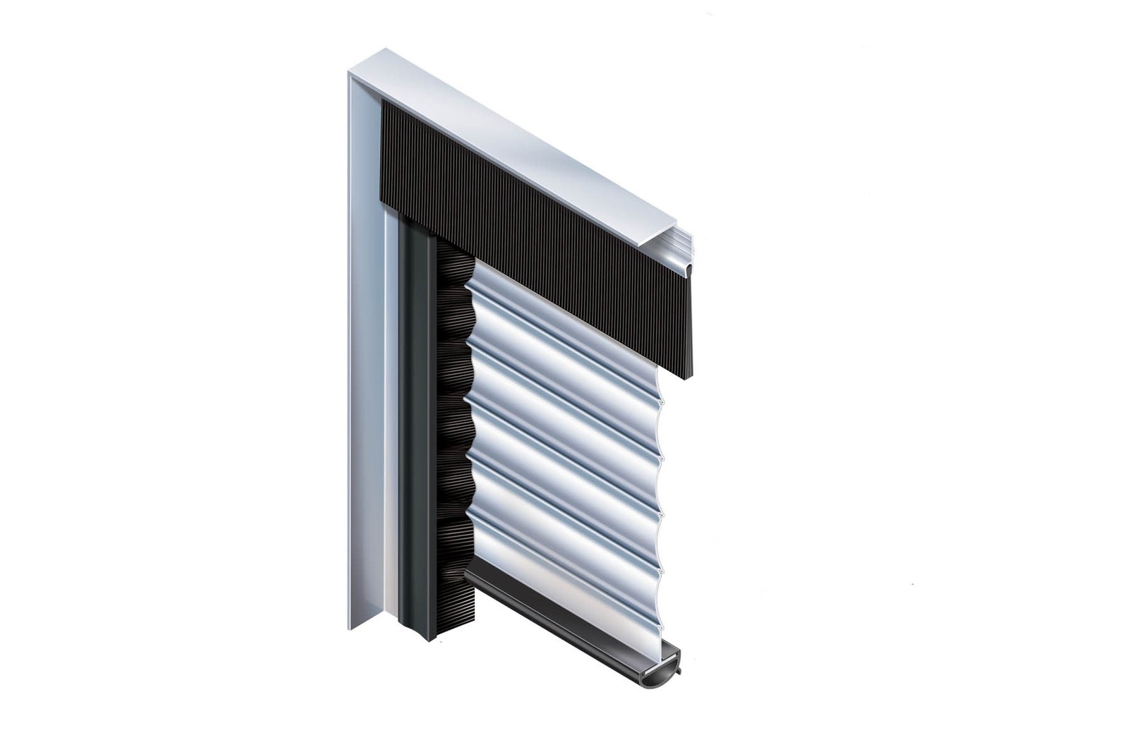 Garage / Roller Shutter Door Top Brush Strip / Draught Excluder 1