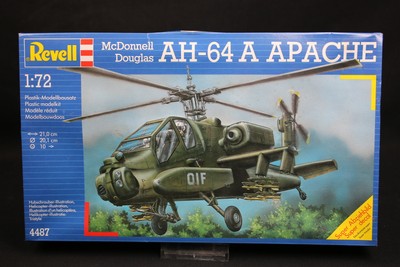 XP143 REVELL 1/72 maquette helicoptere 4487 AH-64A Apache année 1990