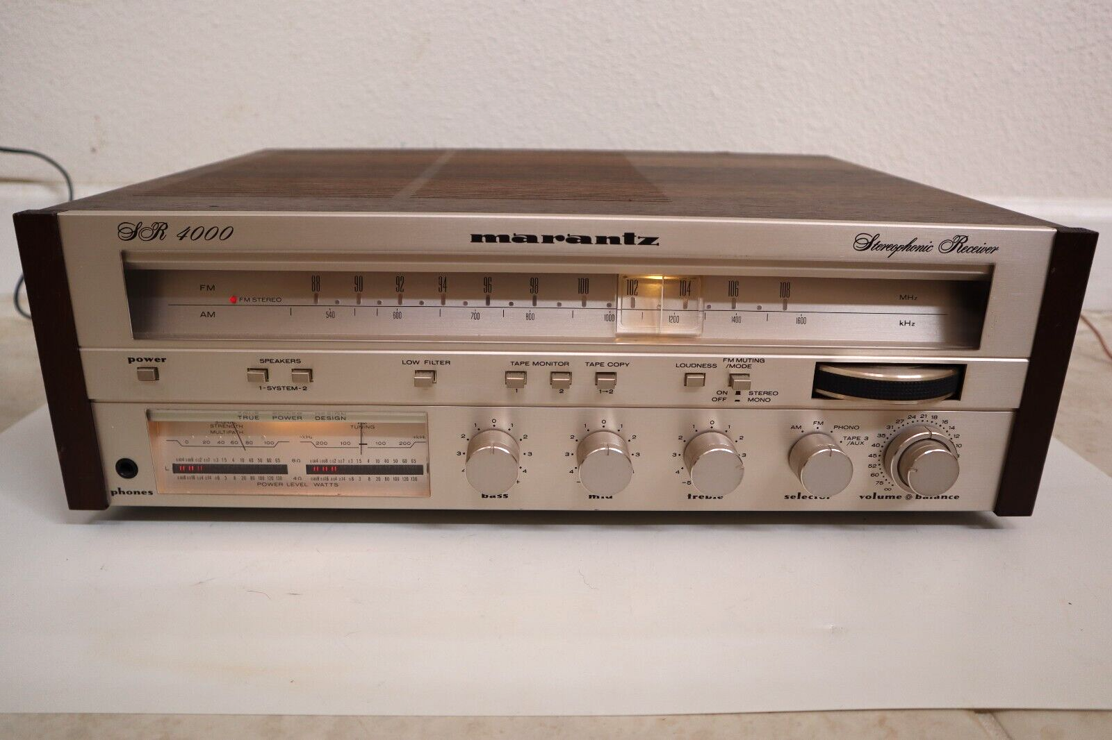 Vintage Marantz SR-4000 Stereo Receiver - TESTED WORKING | eBay