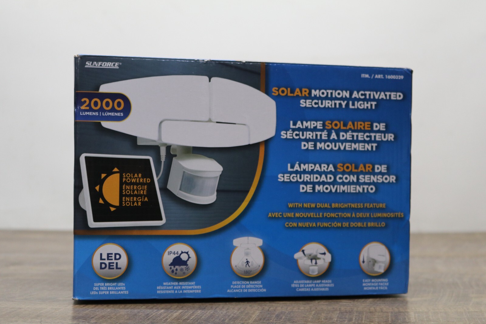 Sunforce 2000 Lumens LED Solar Motion Activated Security Light