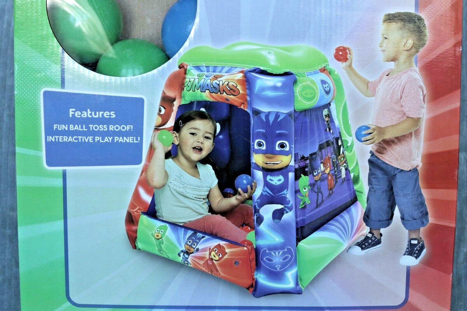 Inflatable BALL PIT Disney PJ Masks Adventure Playland with 20 Soft Balls Disney