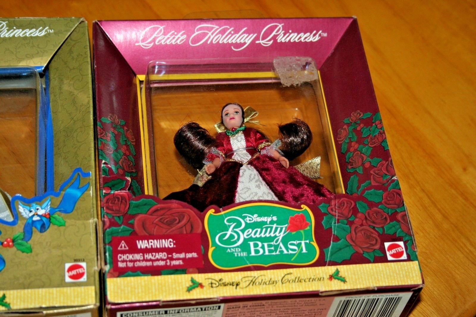 1998 Petite Holiday Princesses Set of 3/Belle-Snow-Cinderella/In Boxes