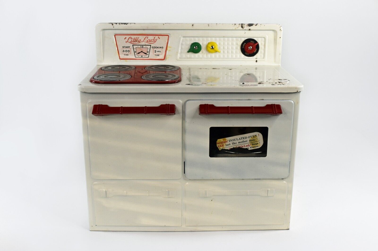 Vintage Little Lady Play Stove Oven Range Toy with Original Vintage Little Lady Play Stove Oven Range Toy with Original