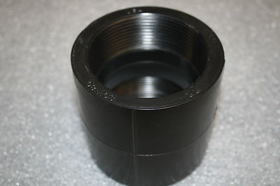  Nibco Chemtrol 6101-3-3 3'' Threaded Couplings SCH 80 Black PolyPro