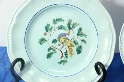 LOT of 2 Kensington Staffordshire JAVA BIRD Bread and Butter Plates  6 3/4