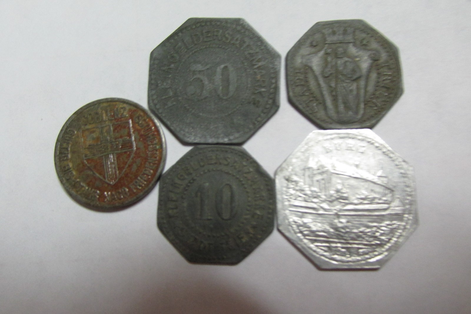 NURNBERG  COBLENZ TORGAU TRIER 5 NOTGELD