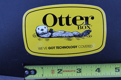 Otter Box Dry Surf Supply Container Black Yellow OG V49B Vintage Surfing STICKER