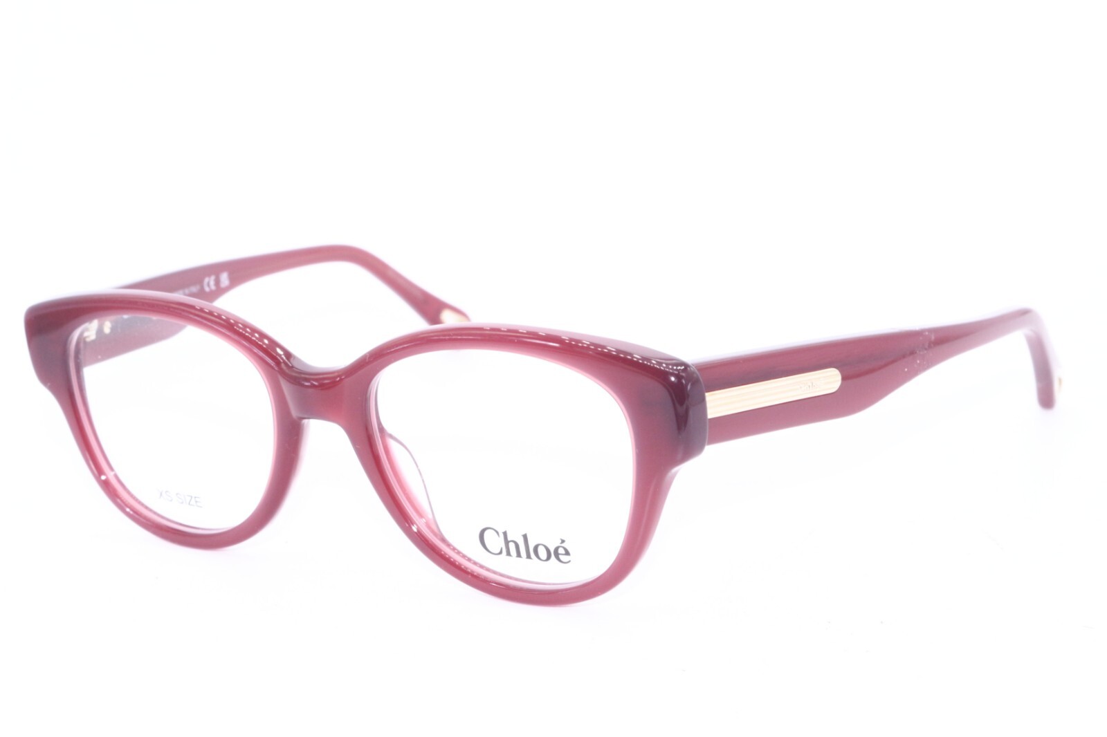 クラシック Chloe NEW CHLOE CH0124O 003 MAROON GOLD DESIGNER AUTHENTIC FRAMES