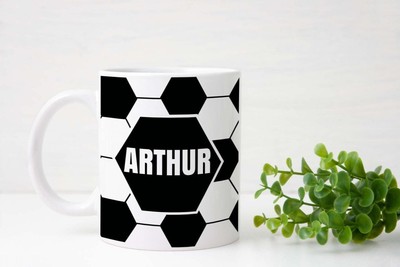 Personalised Football Mug,Coffee Mug Gift for Dad, Mom,Daughter,Son,birthday pre