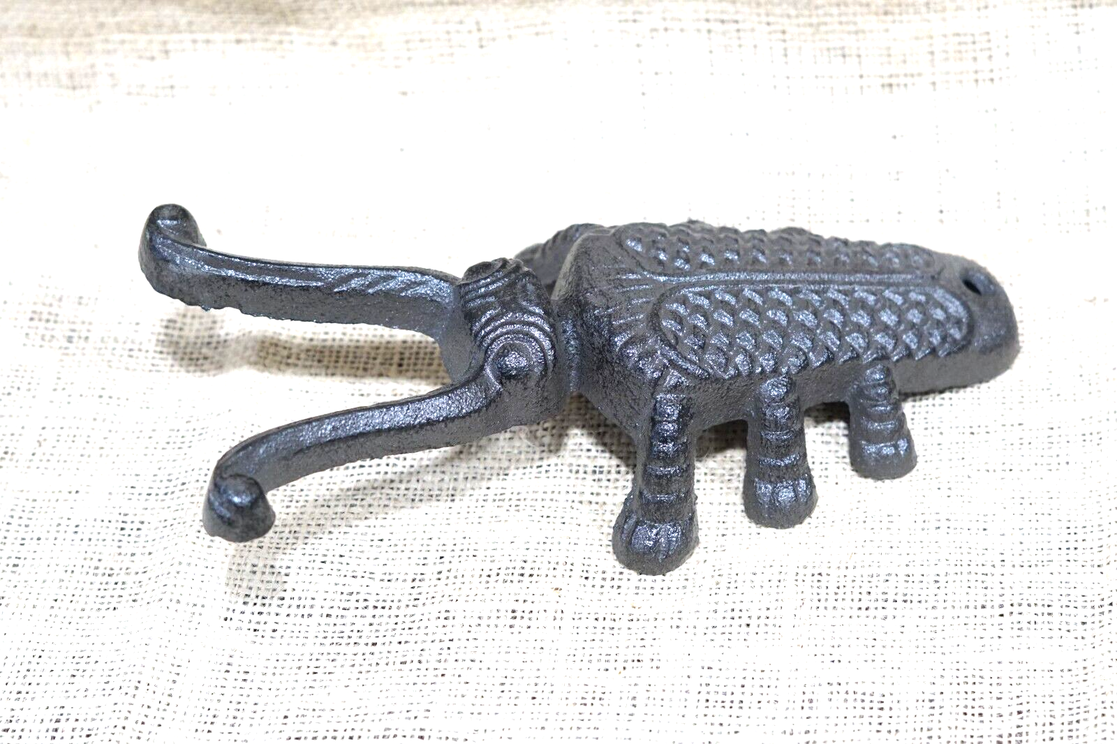 Cast Iron Bug Beetle Figural Boot Jack Tool  Shoe Horn Bootjack Farm Mud Room