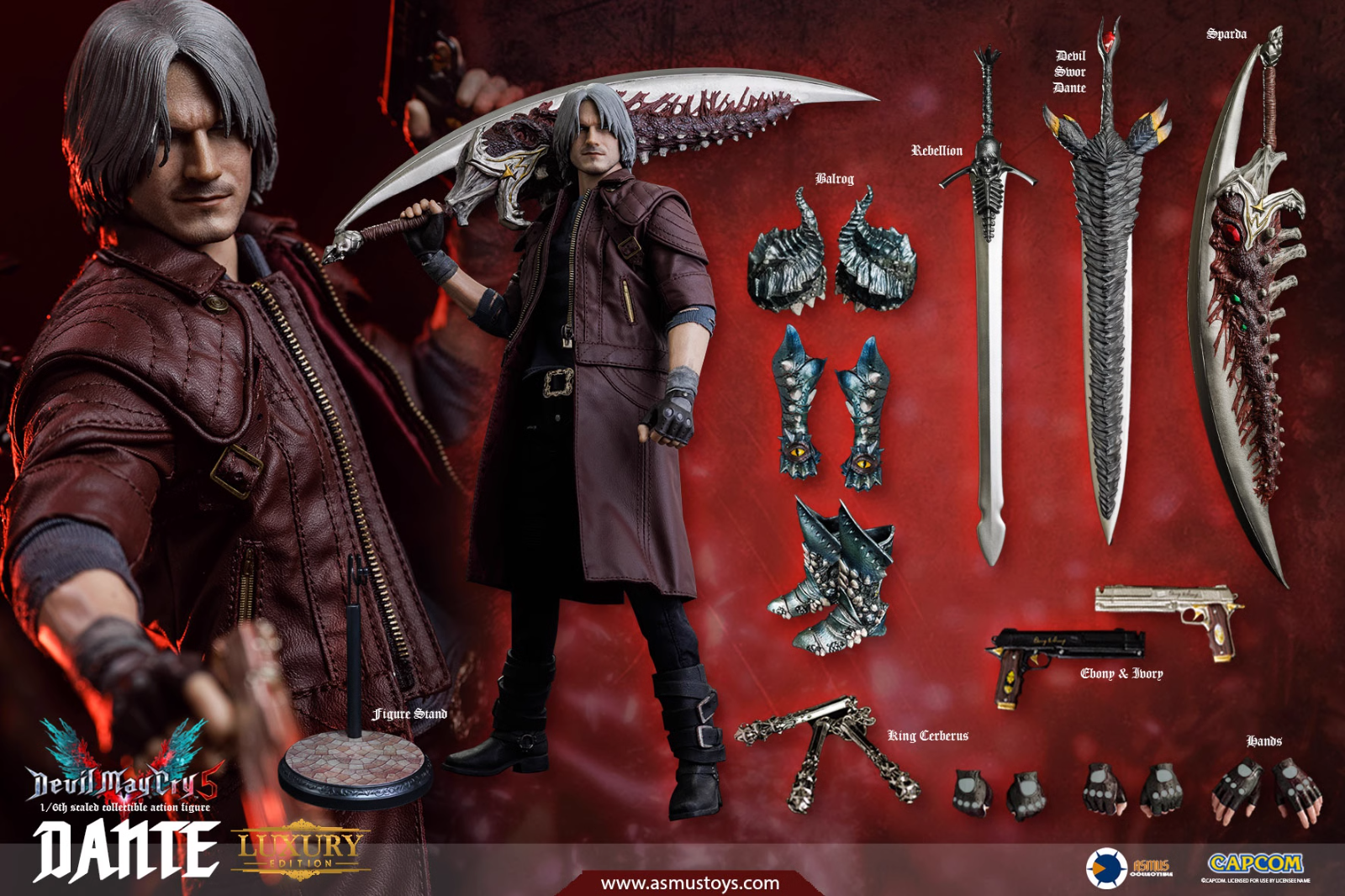 Asmus Toys「DANTE SLIM VERSION」12-inch ASMUS TOYS 1/6 Devil May Cry 1 DANTE (DMC I) 12
