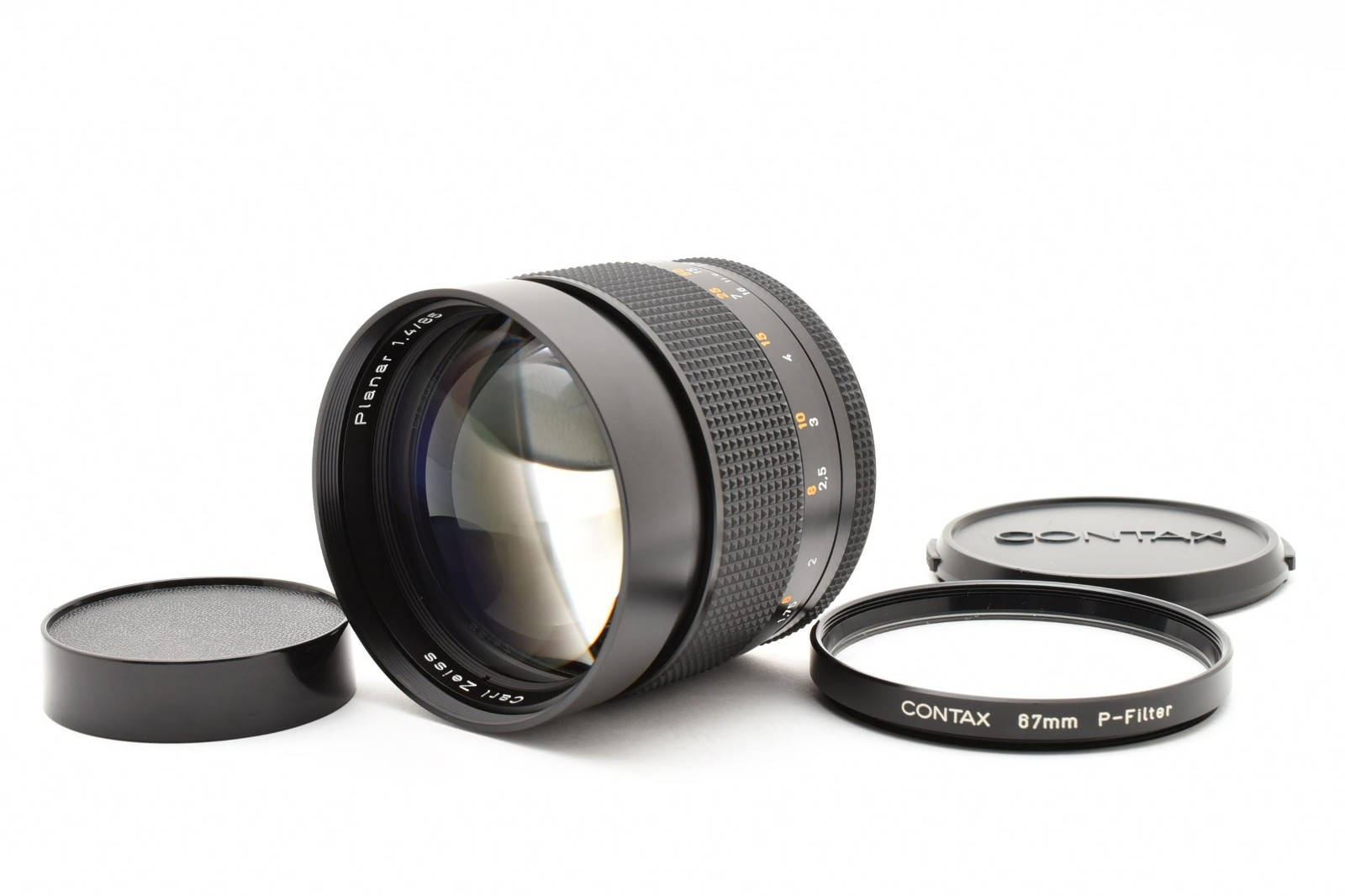 CONTAX Carl Zeiss Planar 85mm F/1.4 T* MMJ MF Lens w/ filter