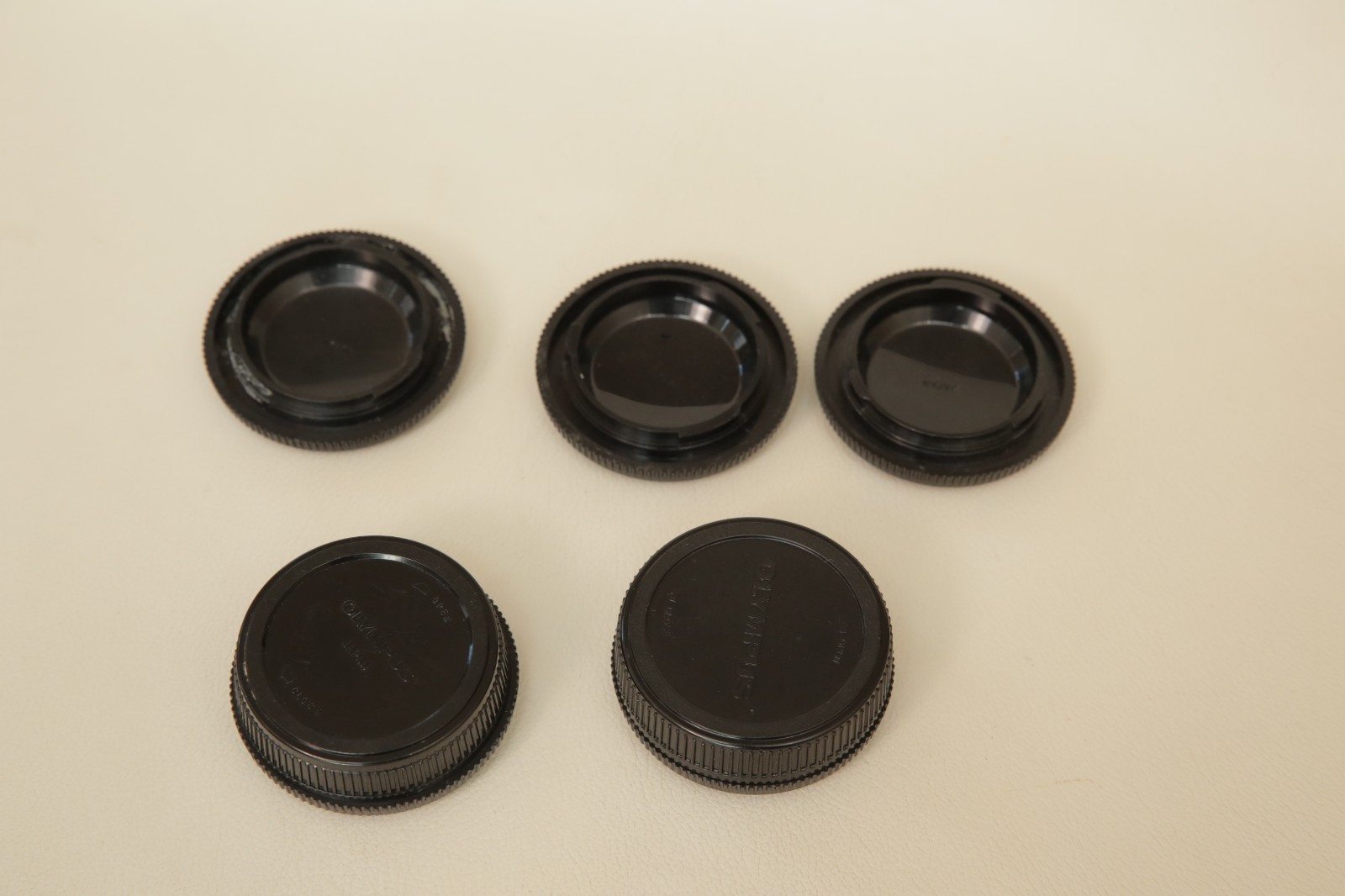 Lot of 5 Olympus OM Body Caps