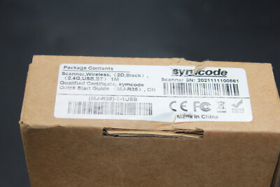 2D Bluetooth Ring Barcode Scanner,Symcode Wearable Wireless Finger Mini Bar...
