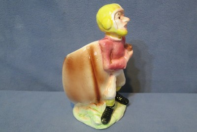 Vintage E.O. Brody Painted Ceramic Football & Player Planter #05074 Japan 6 1/4