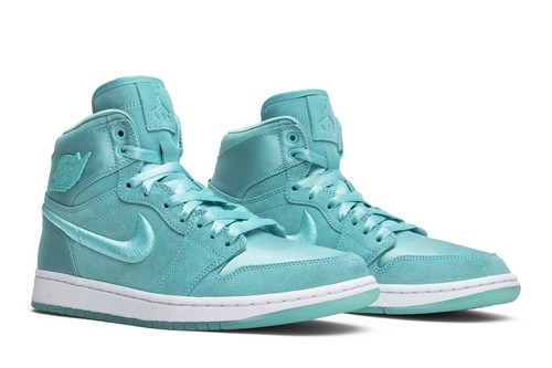 Pre-owned Jordan Nike Wmns Air  1 Retro High Season Of Her: Aqua Ao1847-440 In White