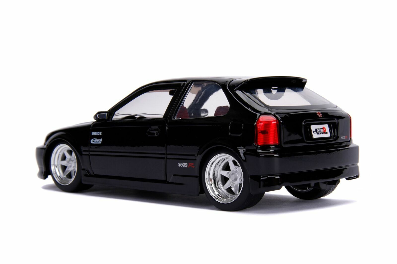 JADA TOYS JDM TUNERS 1997 HONDA CIVIC EK TYPE R BLACK 1:24 JADA TOYS JDM TUNERS 1997 HONDA CIVIC EK TYPE R BLACK 1:24