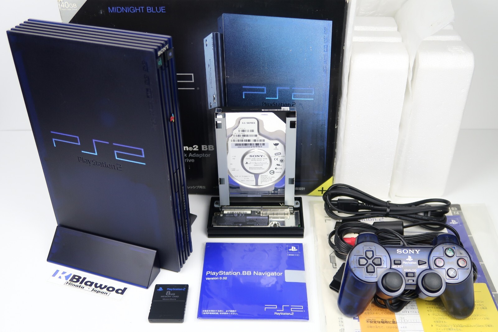 最終値下げ　極美品　PS2 本体 ミッドナイトブルー　BB Pack ps2 極美品 プレイステーション2本体 BB Pack ミッドナイトブルー