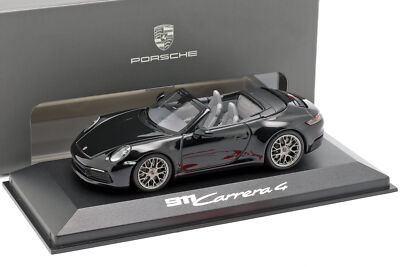 Porsche 911 (992) Carrera 4 Cabriolet schwarz 1:43 Minichamps