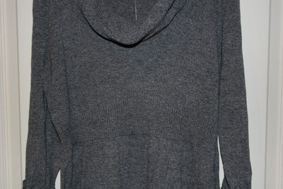 New Oh Baby by Motherhood maternity gray cowl neck sweater Large L 12-14