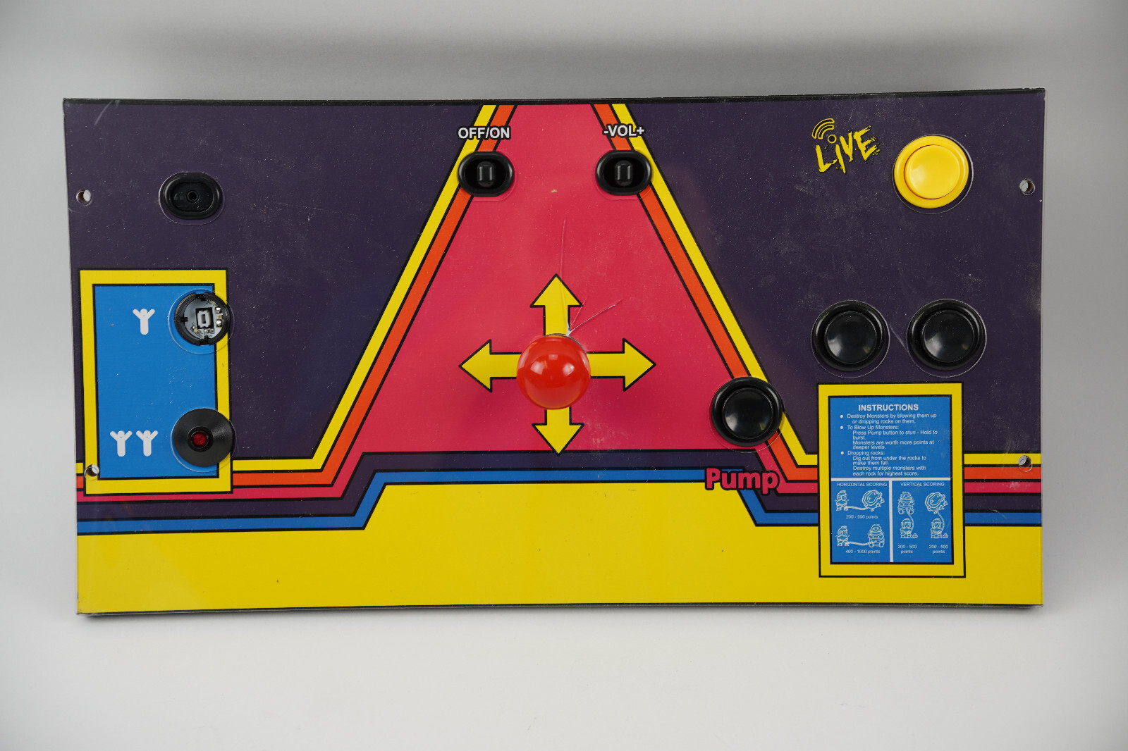 Dig Dug Legacy Edition Arcade 1 UP Controller Control Deck Replacement