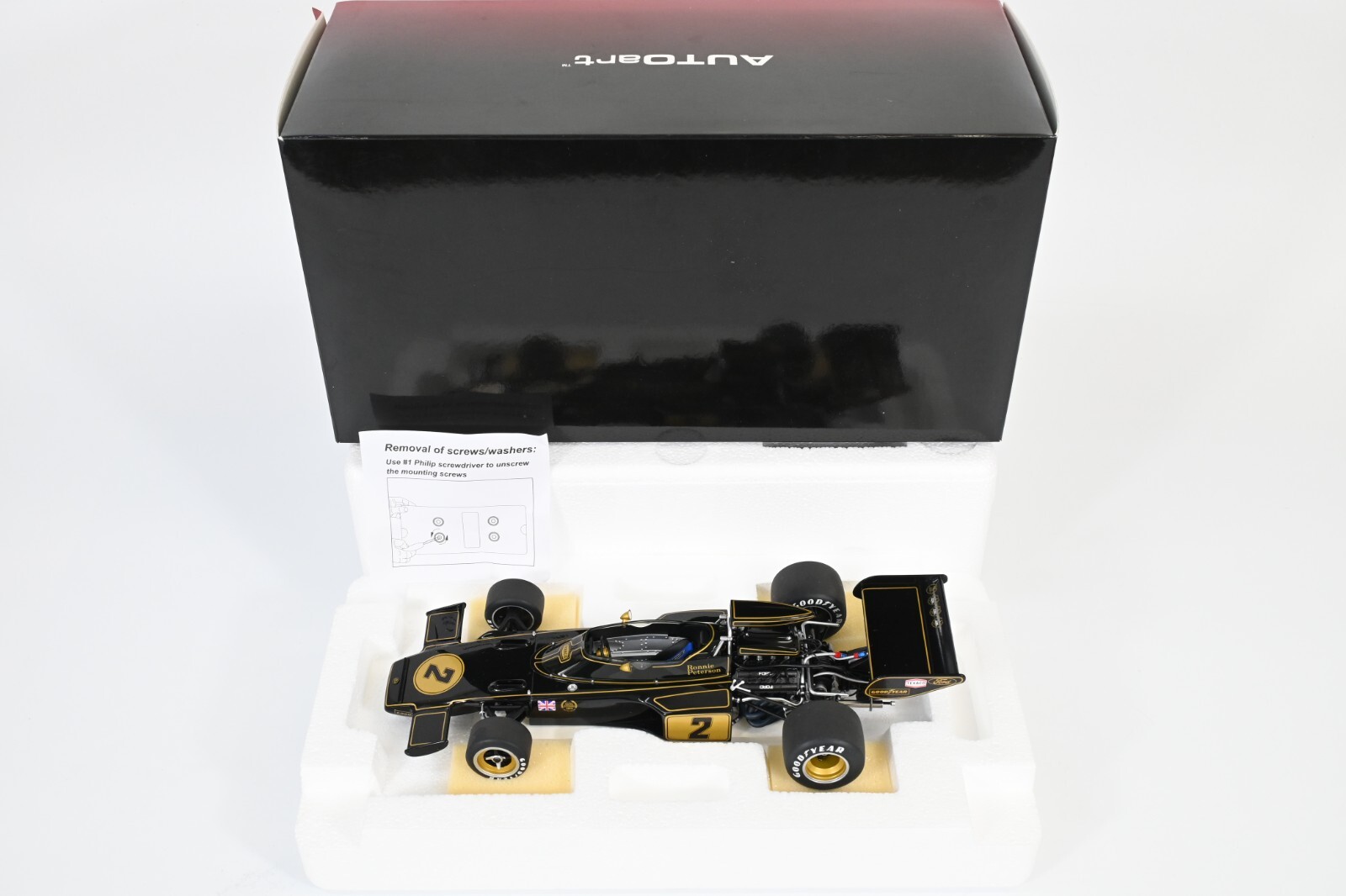 ミニカー AUTOart TEAM LOTUS TYPE 72E 1973 1:18 Autoart Team Lotus Type 72E Grand Prix 1973 Emerson