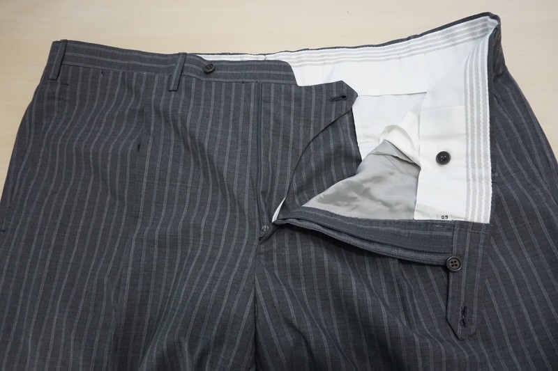 Kiton Napoli Vicuna Blend Gray Striped 2 Pc Suit Jacket Pants 50L US NWT