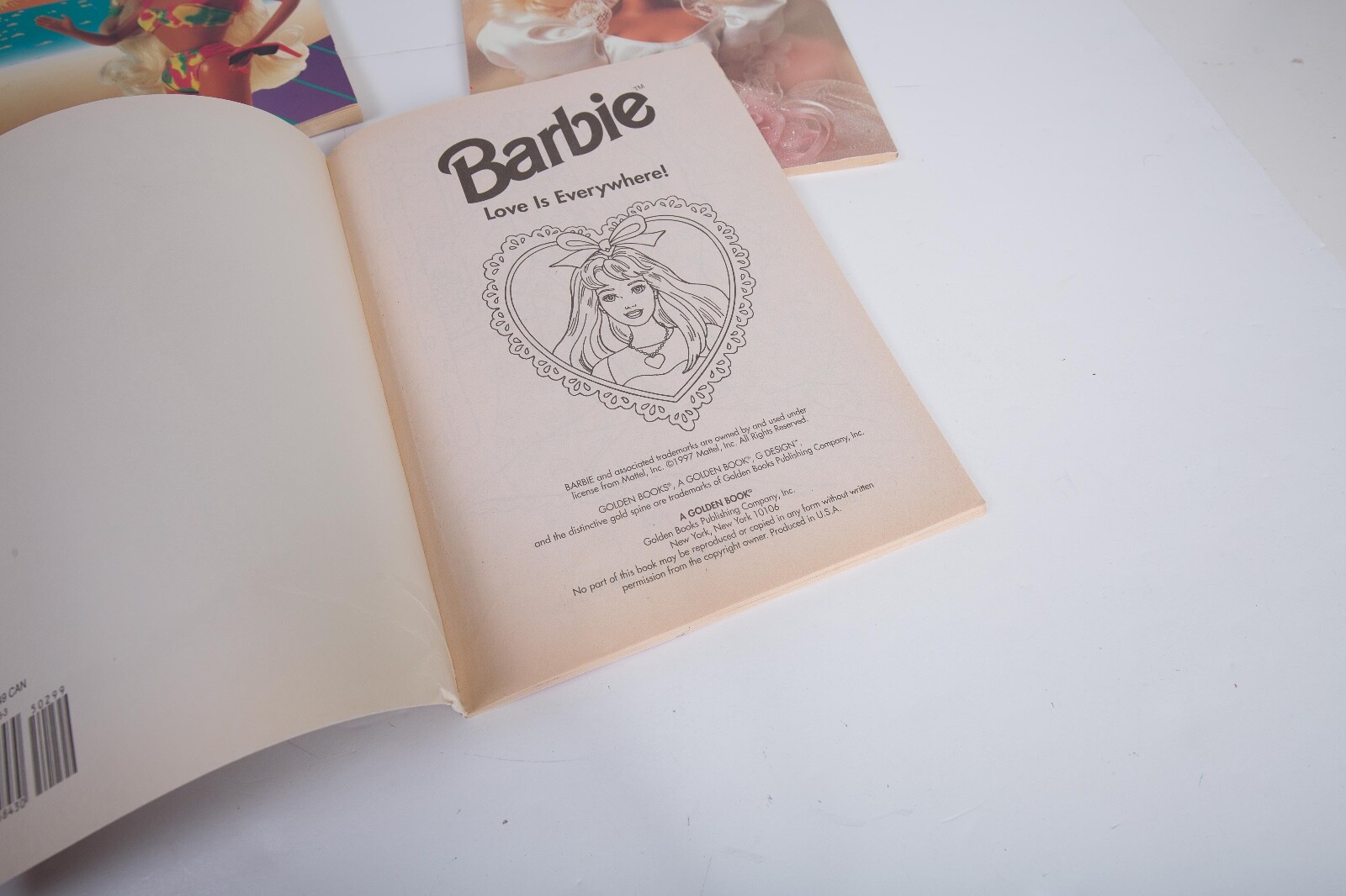 90s Barbie Coloring Activity Books Giant Deluxe Special Edition USED 3 Vtg