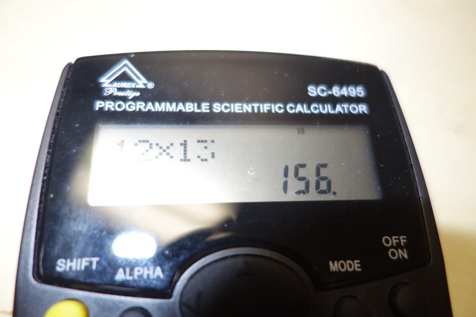 VINTAGE Aurex Prestige SC-6495 Programmable Scientific Calculator Math Graph pi