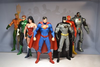 Justice League Action Figure 7 Pack Set DC Universe Rebirth Super Hero Toy Lot