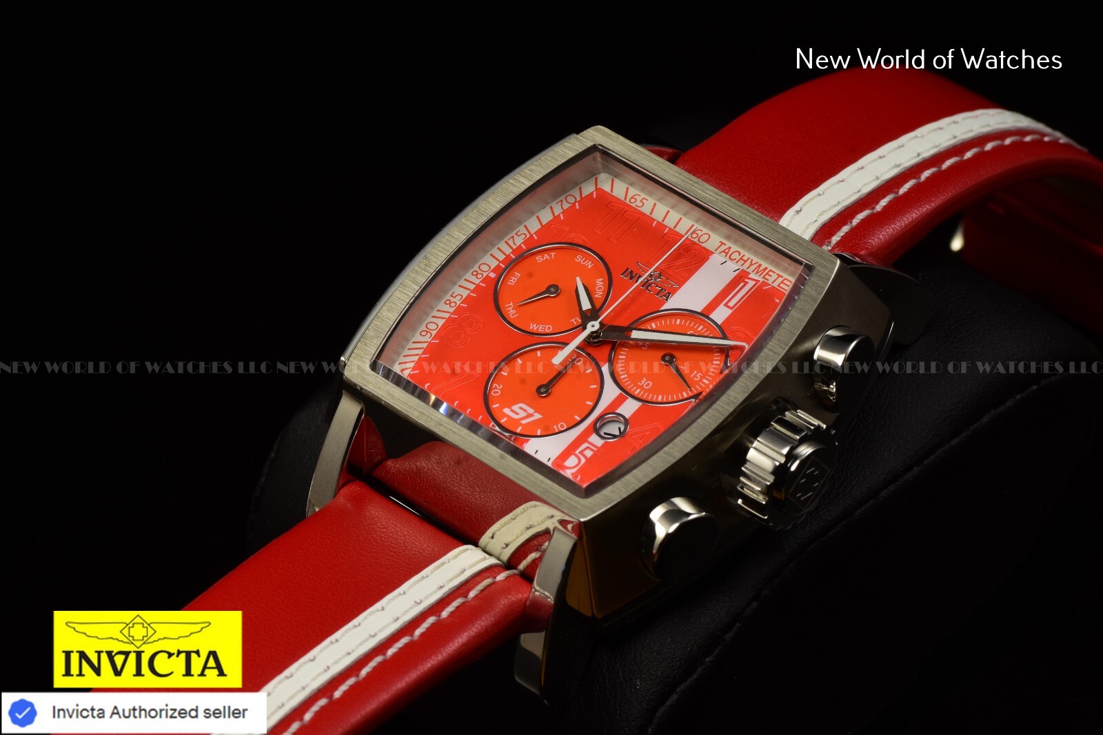 Invicta S1 RALLY Race Team 48mm Chronograph RED/WHITE Dial Invicta S1 RALLY Race Team 48mm Chronograph RED/WHITE Dial