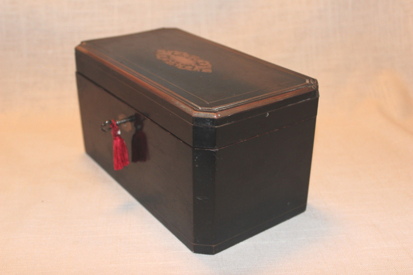 French Antique Maison Vervelle Tea Box Napoleon III