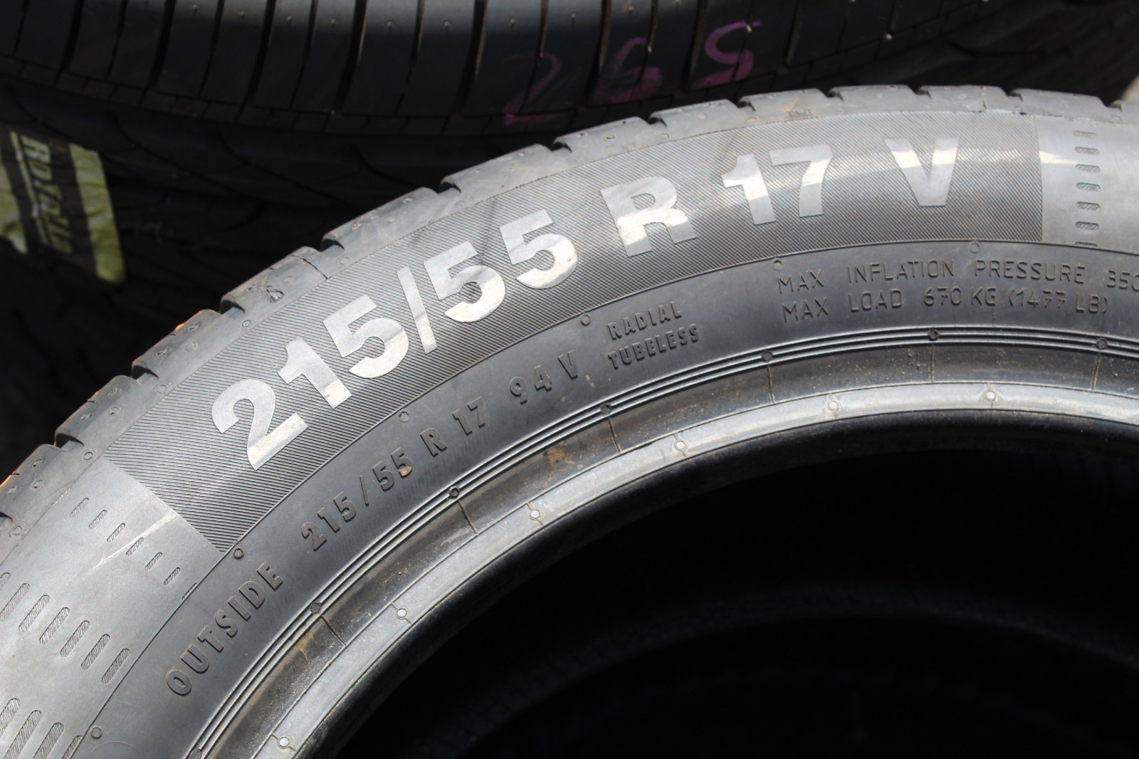 New 215 55 17 Continental, CEC5, 94V, x1 Single Tyre (F1_tyres) YD103