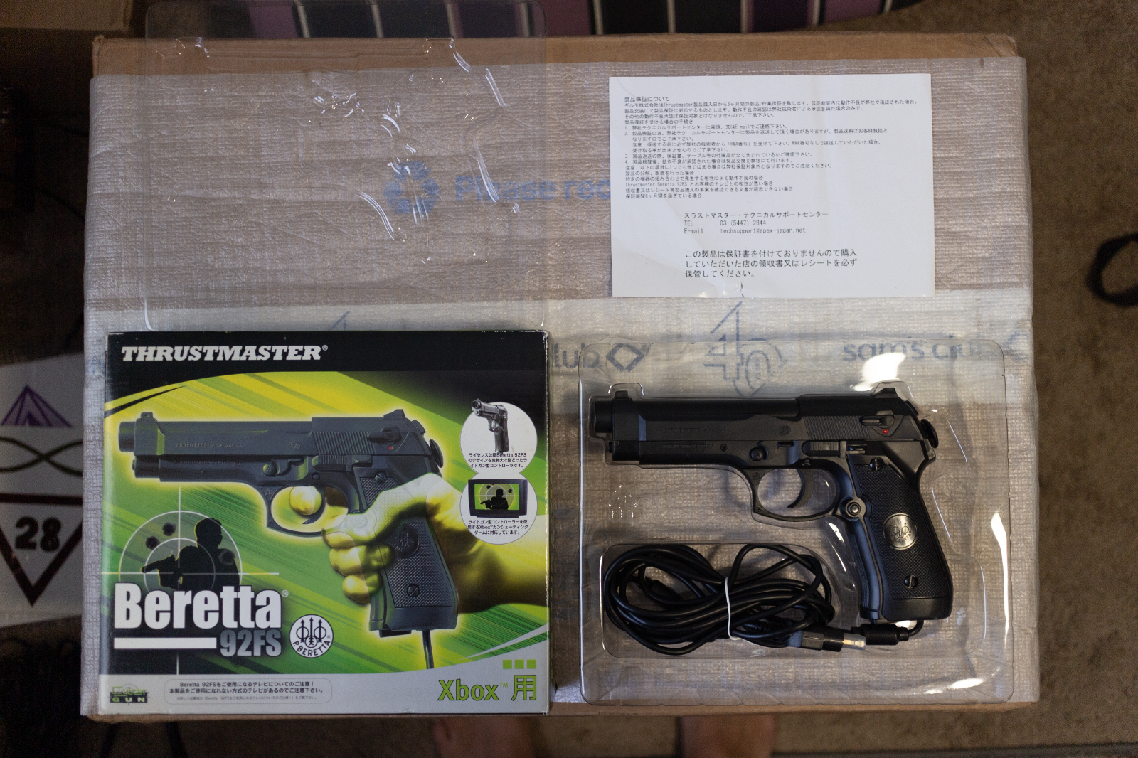 Thrustmaster Beretta 92FS Light Gun Controller For Microsoft
