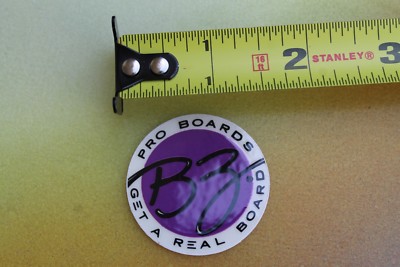 BZ Surfboard Bodyboards Real Pro Boogie Board Morey Neon Vintage Surfing STICKER