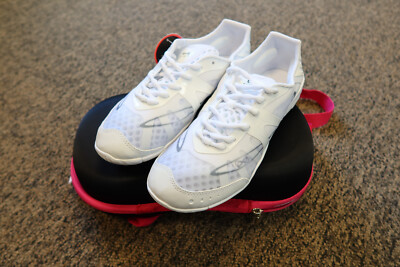 New Nfinity Vengeance Womens Cheer Shoes with Case WHITE Adult Size 9.5