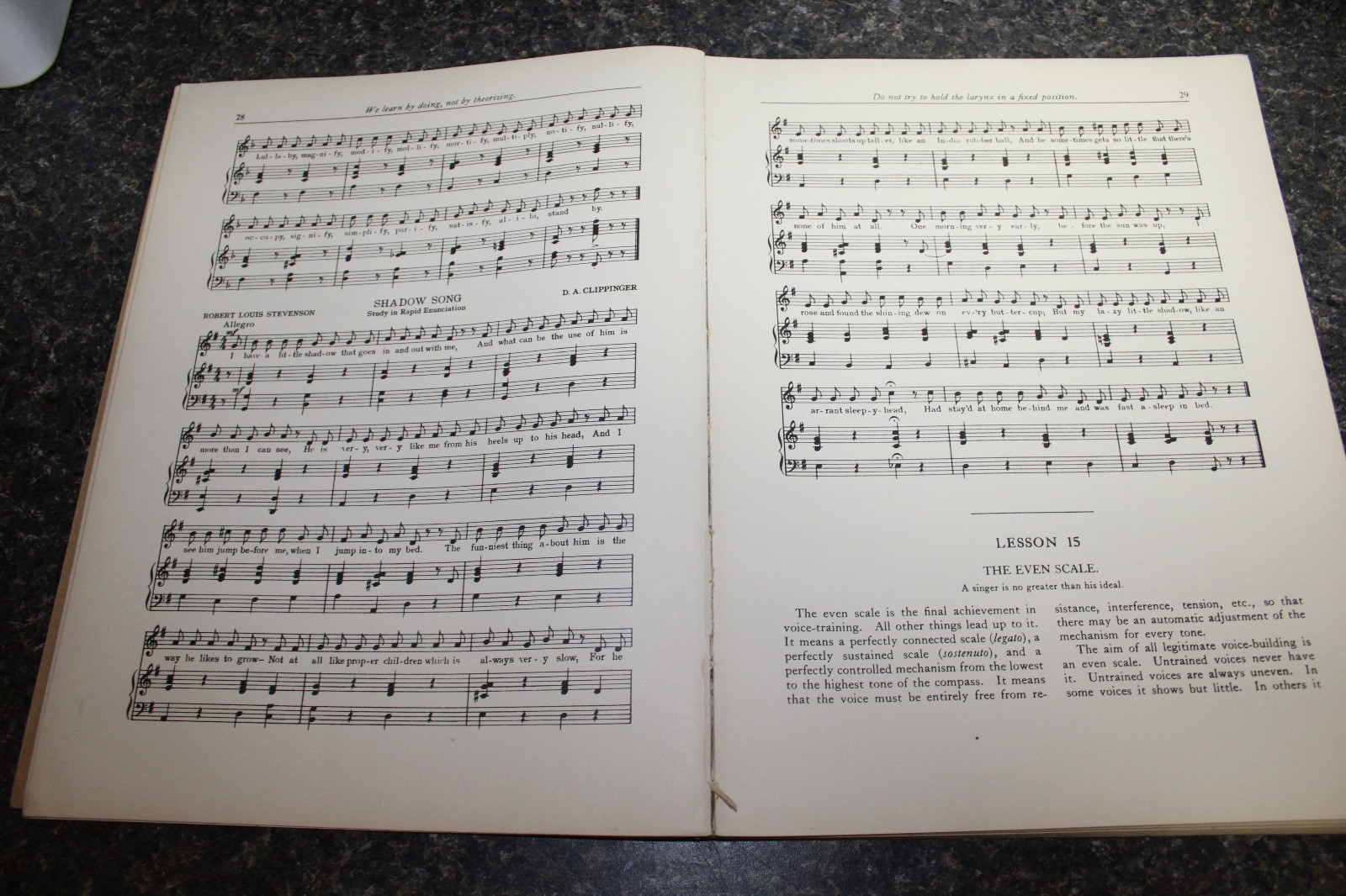 ANTIQUE MUSIC BOOK The Clippinger Class-Method Of Voice Culture 1933