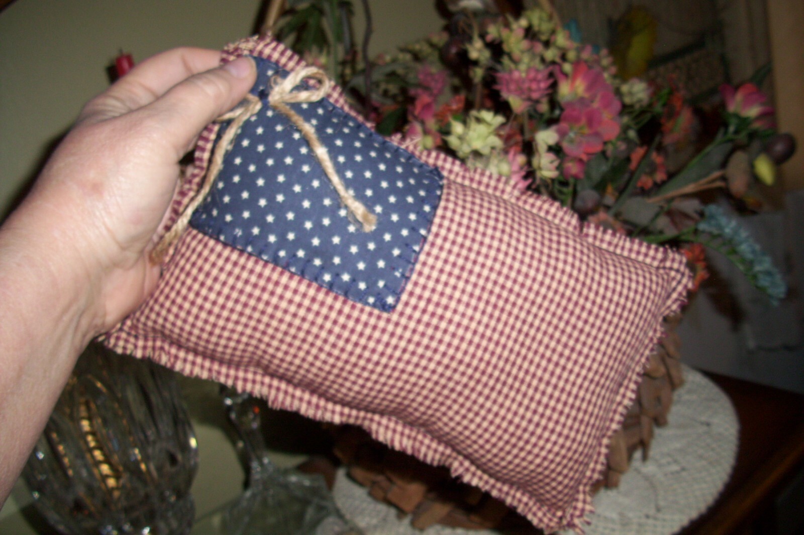 Flag Decor, Veterans Coffin Pillow, America, Shelf Pillow, Fourth of July Primit