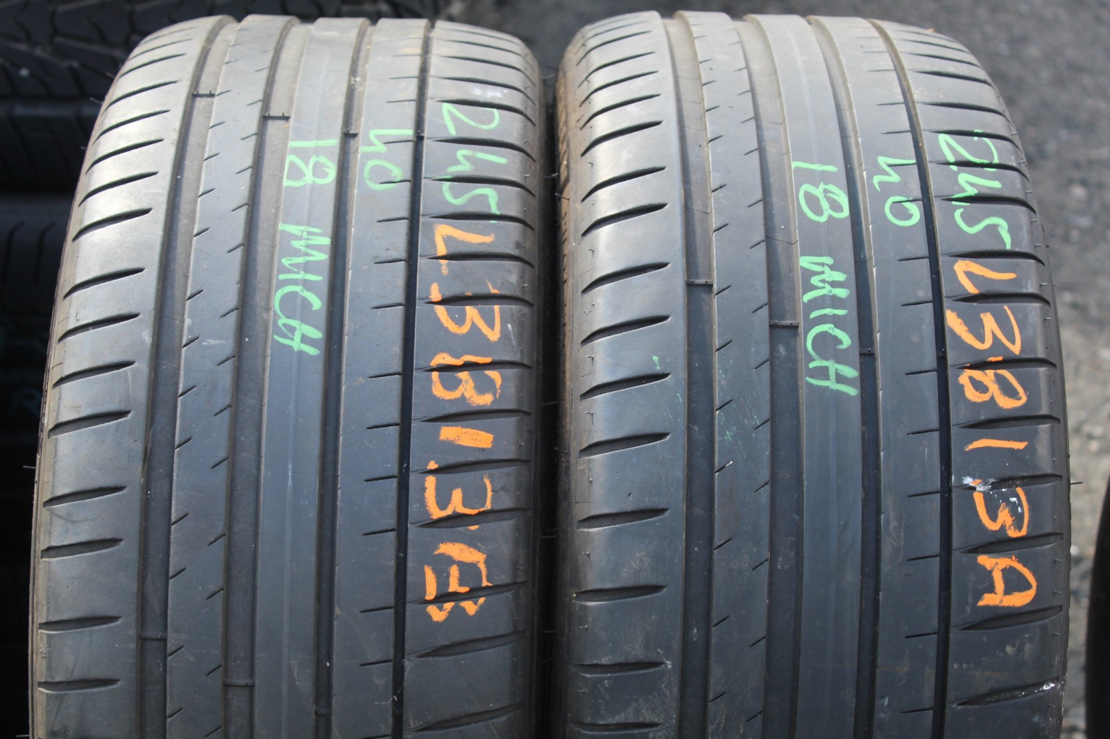 245 40 18 Michelin, Pilot Sport 4, AO, 93Y, x2 A Pair 5.3mm (F1_tyres) L3813