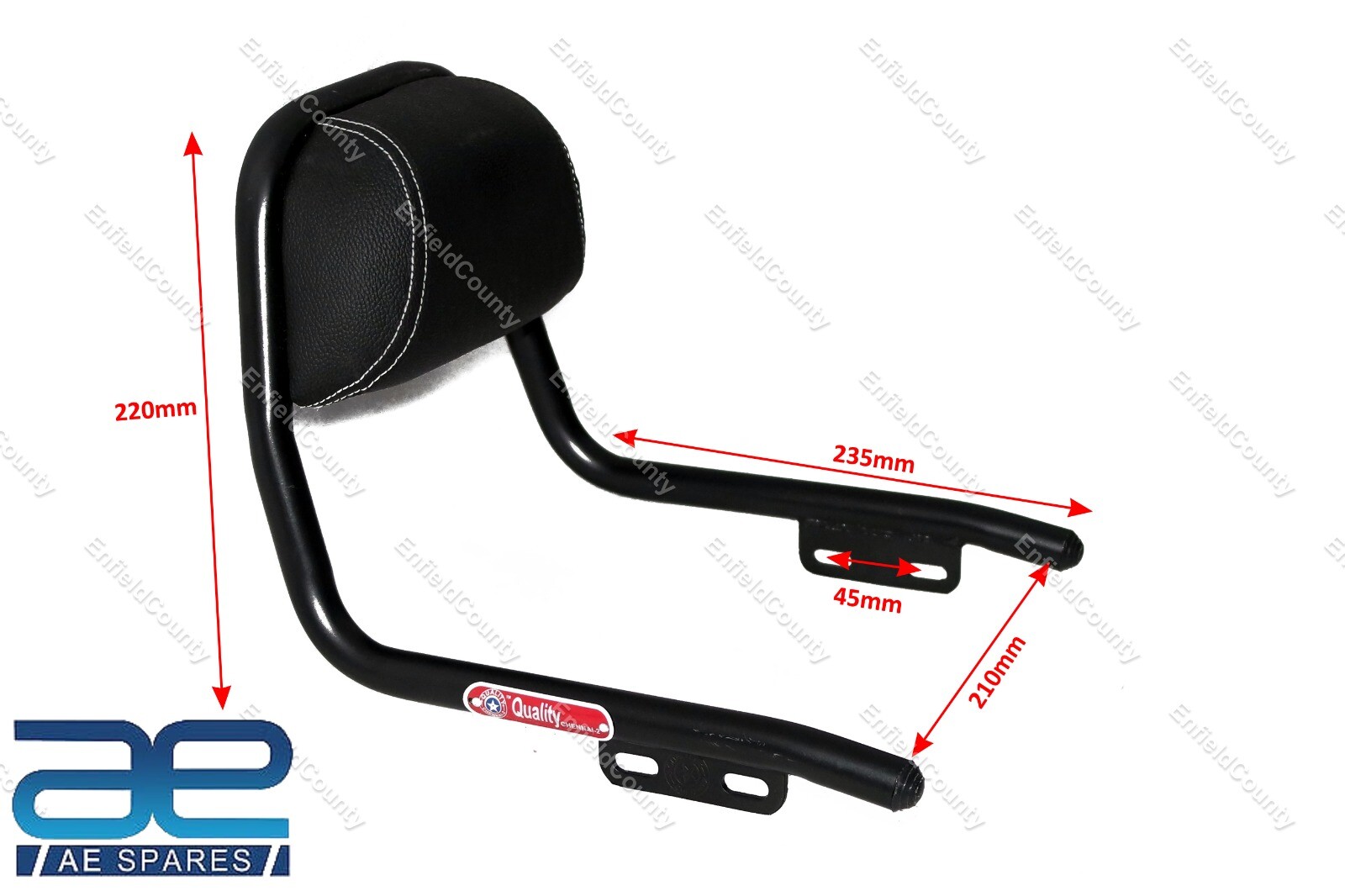 For Royal Enfield Thunderbird Backrest With Seat Support Pillion 580544  