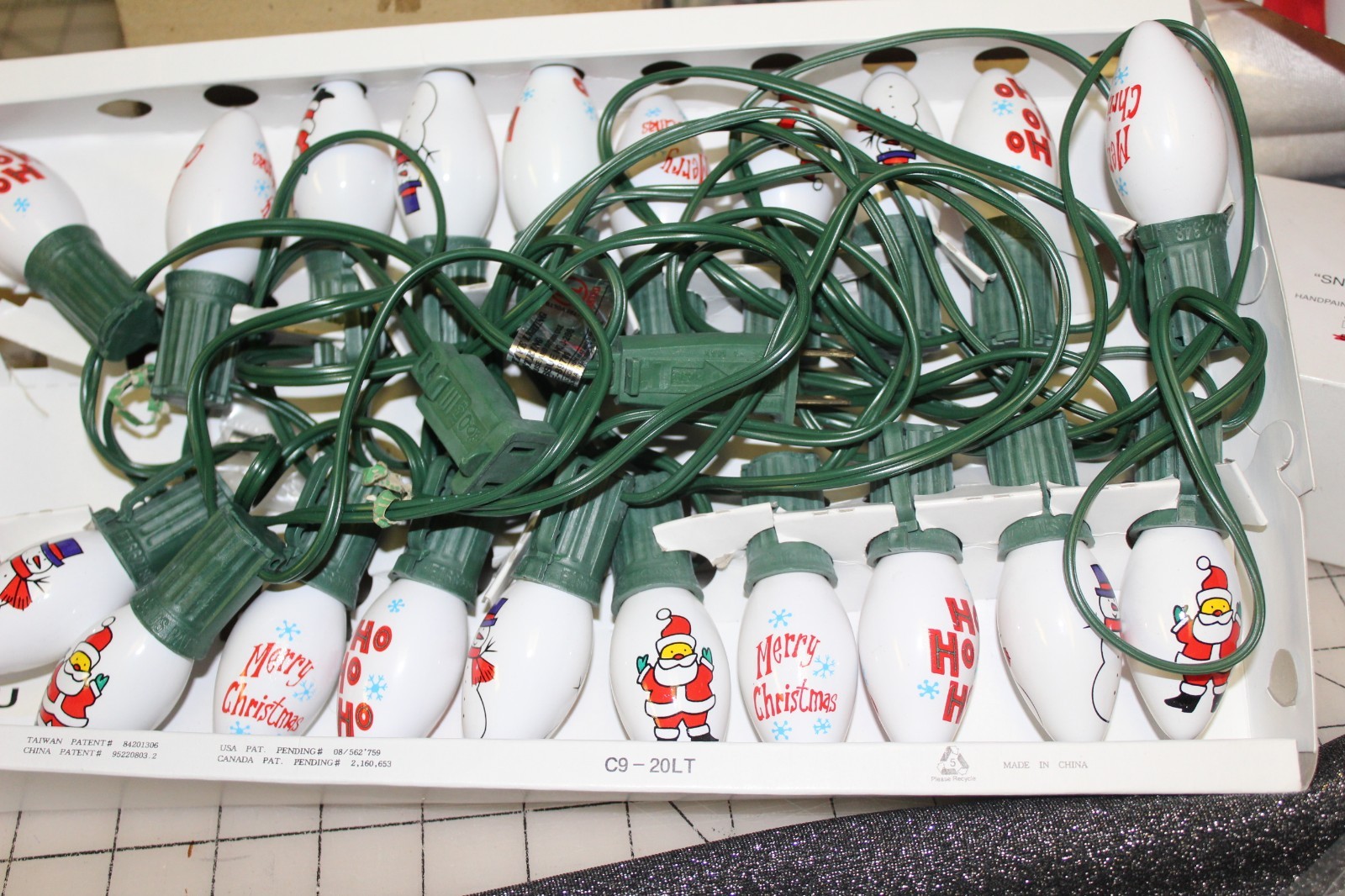 String Lights Santa, Snowman, Merry Christmas, Ho HO Ho