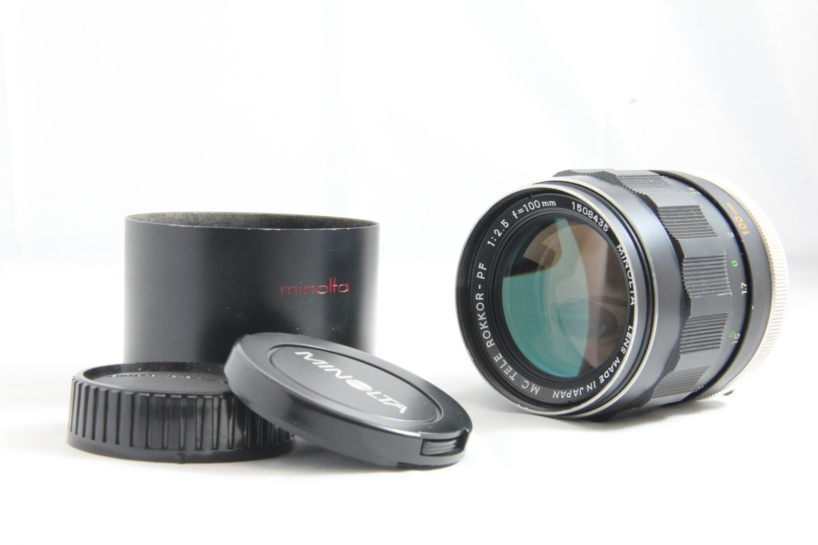 Excellent Minolta MC Tele Rokkor-PF 100mm F 2.5 Lens for MC