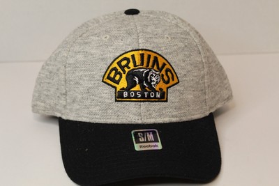 Reebok Boston Bruins Hat Gray and Black Size S/M
