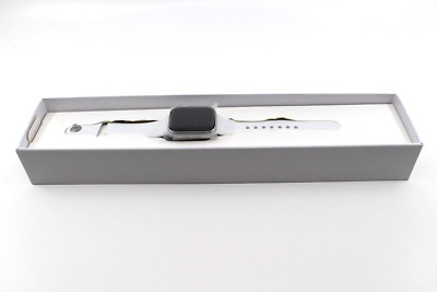 Apple Watch SE 2nd Gen (GPS+Celullar) 40mm Silver Aluminum Case White Sport Band
