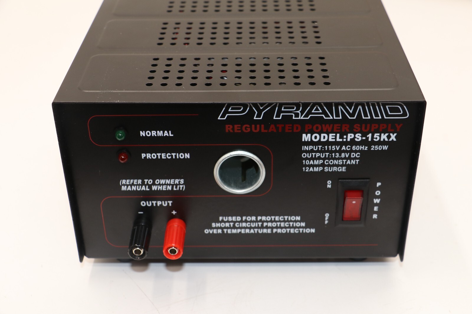 Pyramid PS-15KX Regulated Power Supply 10AMP Constant 12AMP