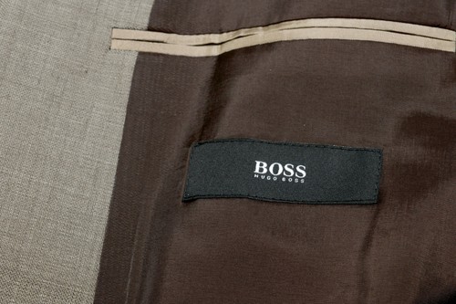 Pre-owned Hugo Boss "halsey/merrill2" Men's 100% Wool Gray Two Button Suit