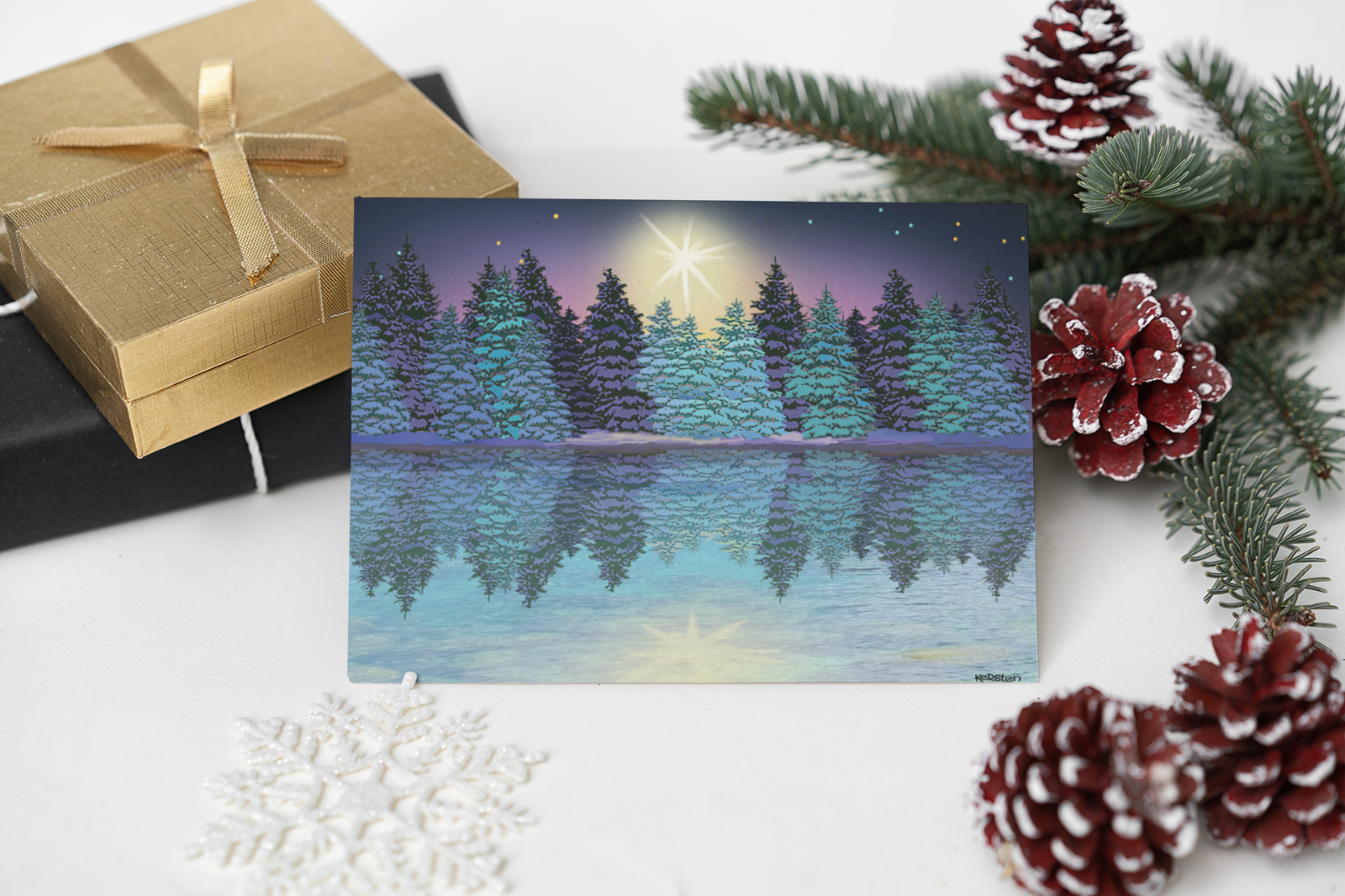 Christmas Cards Boxed with Envelopes, Happy Holidays Cards,Bulk Christmas Cards