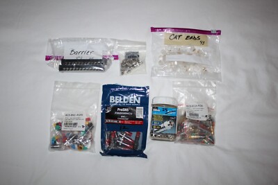 Low Voltage Connector Bundle,Wirepath,Binary,CaT6,Belden, Ideal, Big Lot