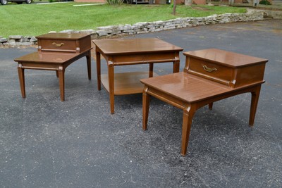 Vintage Mid Century Mersman Coffee Table Solid Wood Walnut Long